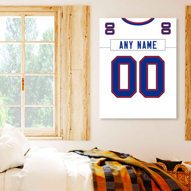 Buffalo Jersey Custom Canvas Print Wall Art for Boy Girl Men Women Football Personalized Canvas Art